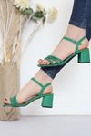 5 Cm Topuklu Ayakkabı Yeşil