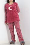 Battal Polar Pijama Takımı Mor